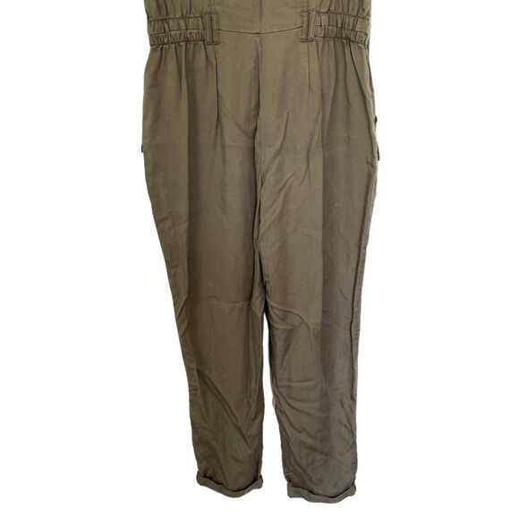 Abercrombie Fitch Green Sleeveless Utility Jumpsuit Playsuit Size Small Tall - Picture 9 of 12
